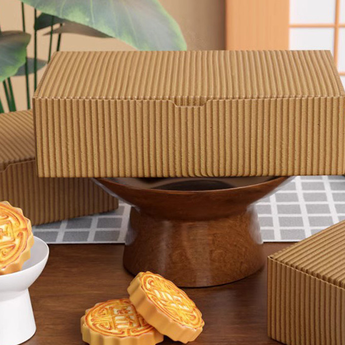 【現貨】【糯米船包裝盒】中秋 瓦楞 野餐盒 糯米船 紙杯 蛋糕 蛋黃酥 月餅 餅乾 雪媚娘 雪花酥 包裝盒