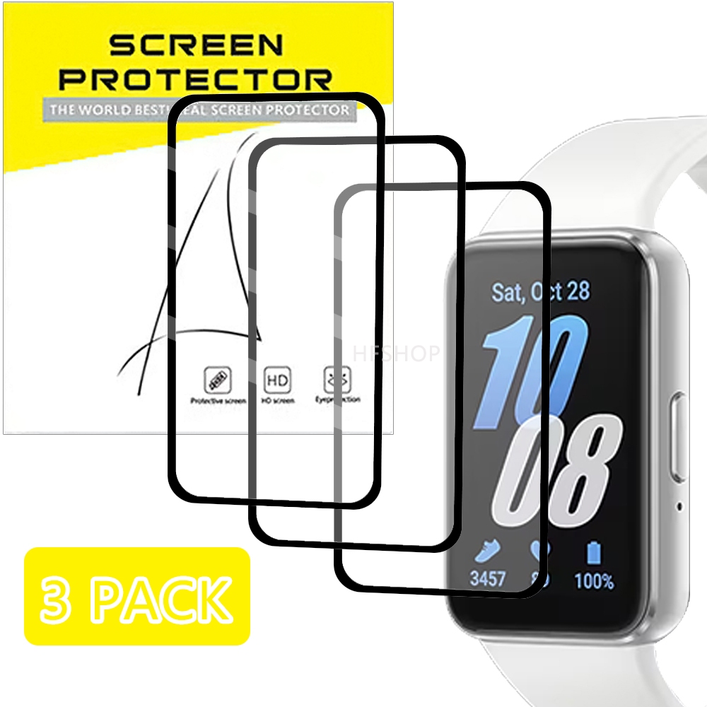 3 件裝 3D全覆蓋軟膜兼容三星 Galaxy Fit3 2024 屏幕保護膜 Samsung Fit 3 保護貼