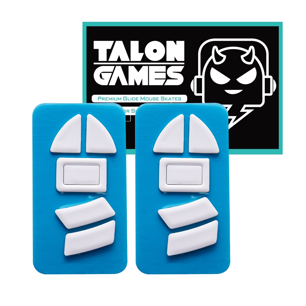 TALONGAMES 鼠標腳贴 適用於 Razer Viper Ultimate 無線替换型腳墊 鼠標脚貼纸 白色2套装