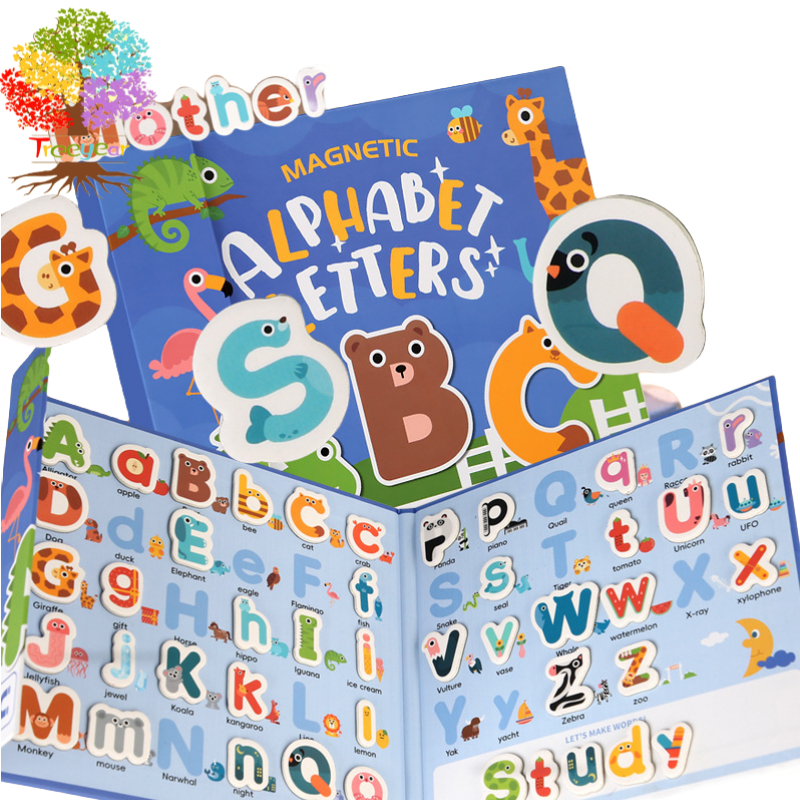【樹年】木製拼單詞遊戲兒童26個英文字母拼寫練習早教認知益智玩具