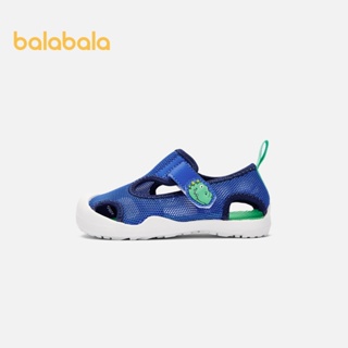 Balabala兒童女童鞋兒童運動涼鞋男童寶寶女童夏季新款舒適透氣網面鞋