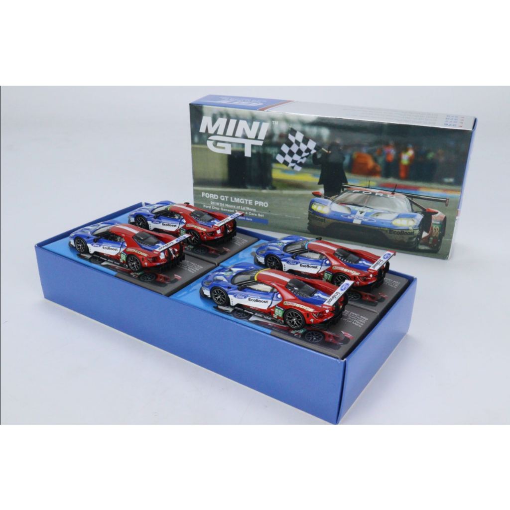 【現貨】MINI GT 1:64 福特 GT 勒芒24小時耐力賽 4車套裝 合金汽車模型
