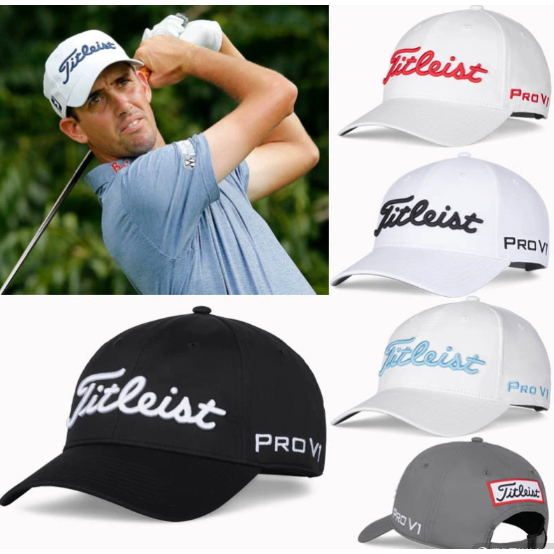 新款正品Titleist高爾夫球帽男職業款可調整遮陽帽速乾透氣運動帽