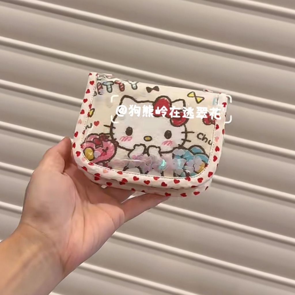 日本hello Kitty卡包錢包包卡通KT貓咪可愛折疊PU皮卡包女錢包女生禮物