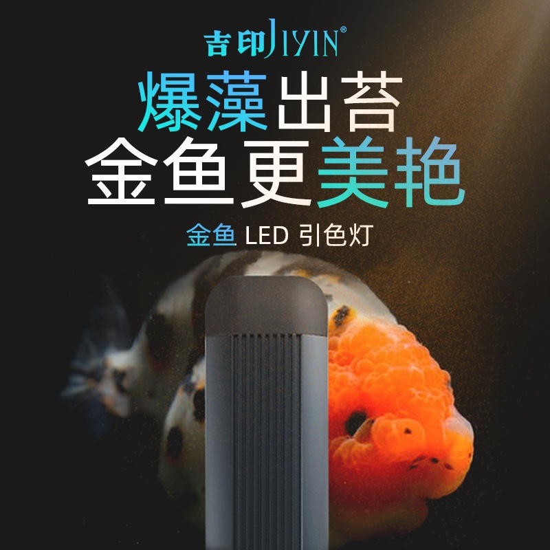 【氵氵水族】吉印金魚燈電壓110-220V爆藻燈led金魚缸專用燈全光譜蘭壽防水藻缸專業魚缸