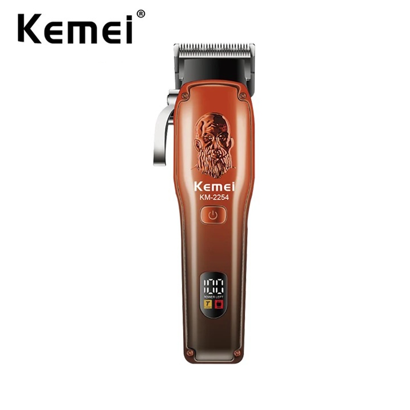 Kemei 專業理髮器理髮器無繩 USB 充電式理髮器電動理髮機美髮工具包