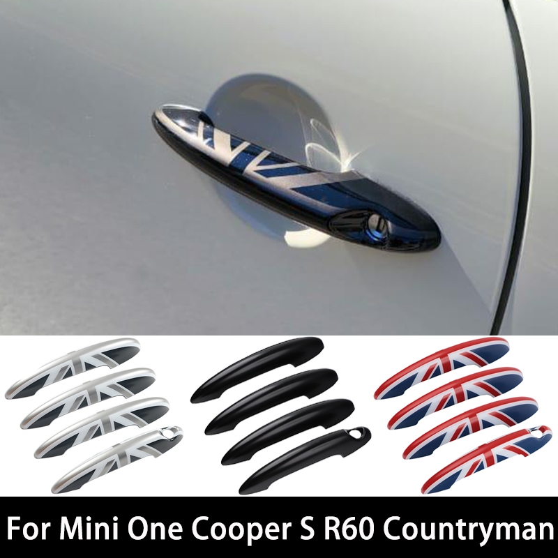 Mini Cooper S R60 COUNTRYMAN 2011-2016 款汽車造型配件的英國國旗門把手蓋 4 件/