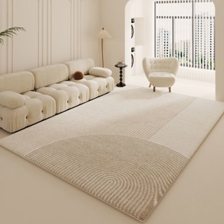 客廳地毯ins簡約奶油高級臥室房間輕奢現代沙發茶几床邊地墊