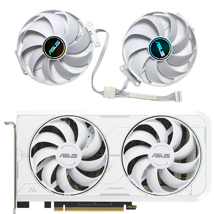 顯卡冷卻風扇 90MM 適用於華碩 RTX3060ti GDDR6X 8GB DUAL WHITE OC