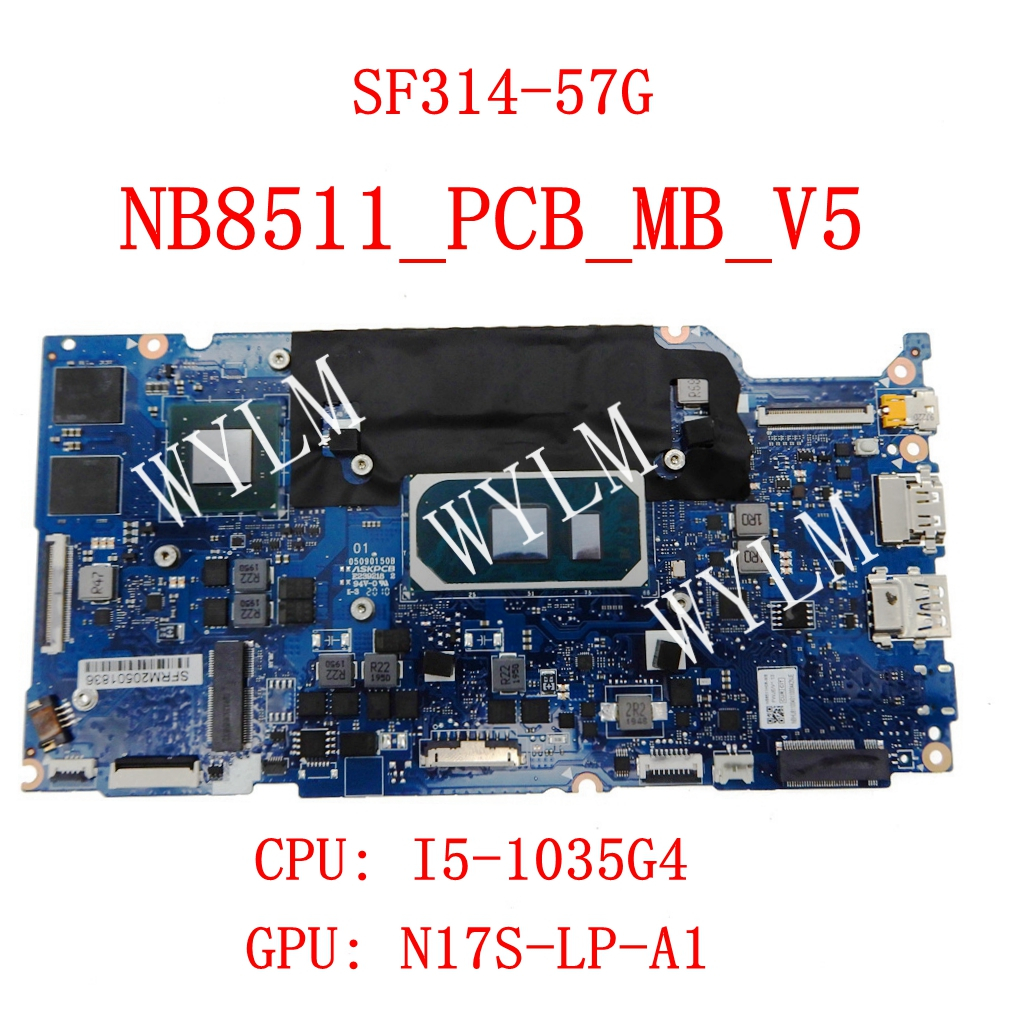 Nb8511_pcb_mb_v5 i5 -10th CPU GPU:N17S-LP-A1 主板適用於宏碁 Swift S