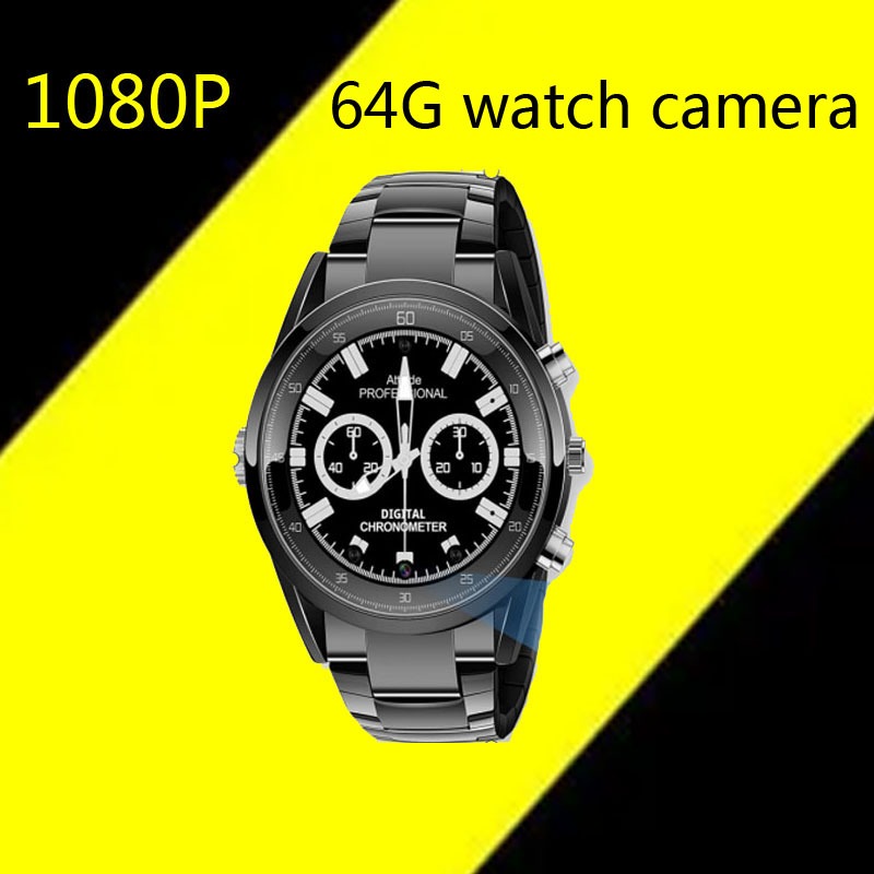 64g手錶攝像頭迷你攝像頭2.0mp音頻和vidoe錄音手錶