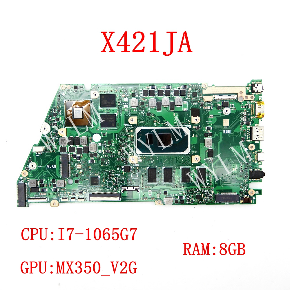 X421jqy i5-10th CPU 8GB-RAM MX350 GPU 筆記本電腦主板適用於華碩 X421J X42