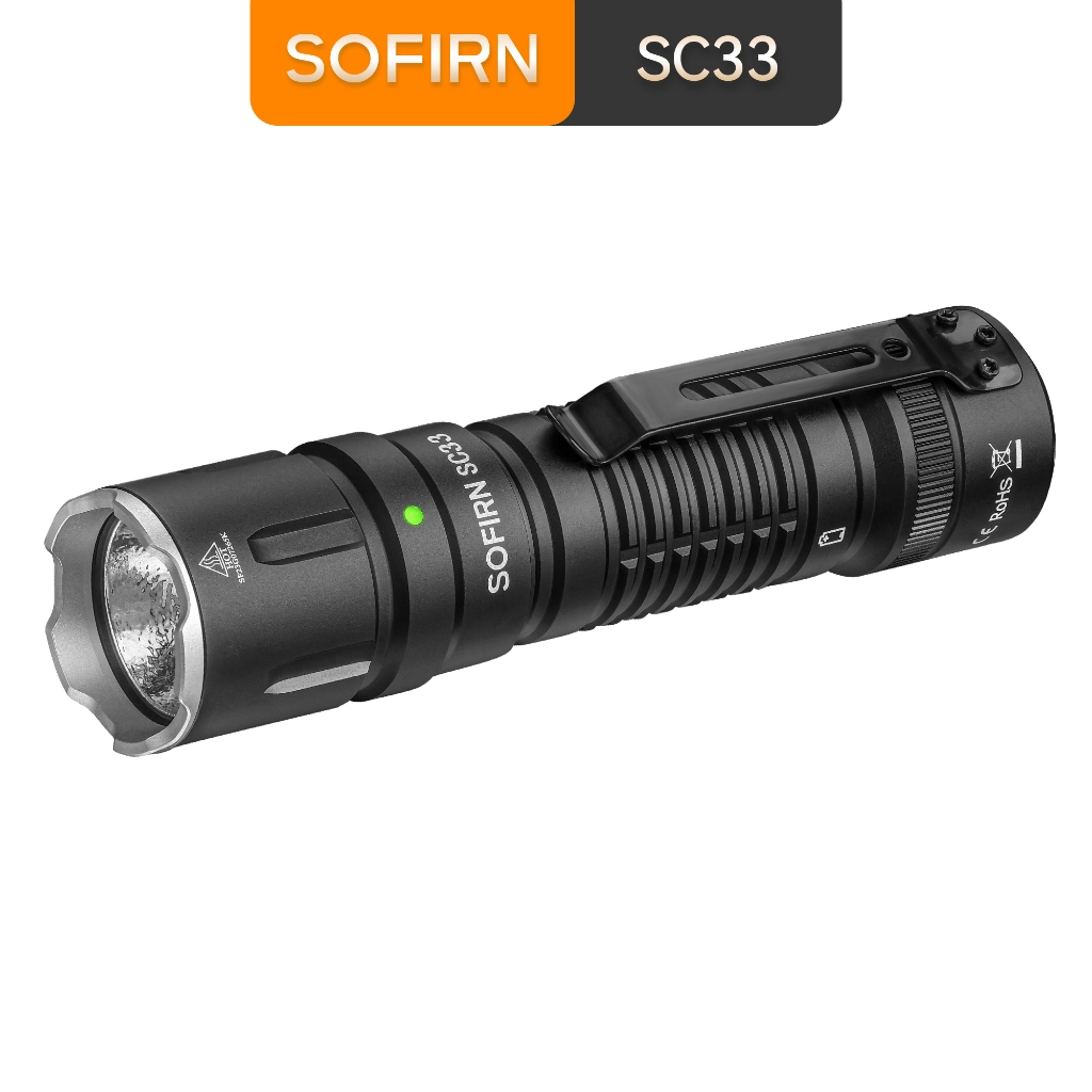 Sofirn SC33 Cree XHP70.3 HI LED 手電筒 5200lm 強大的 21700 USB C
