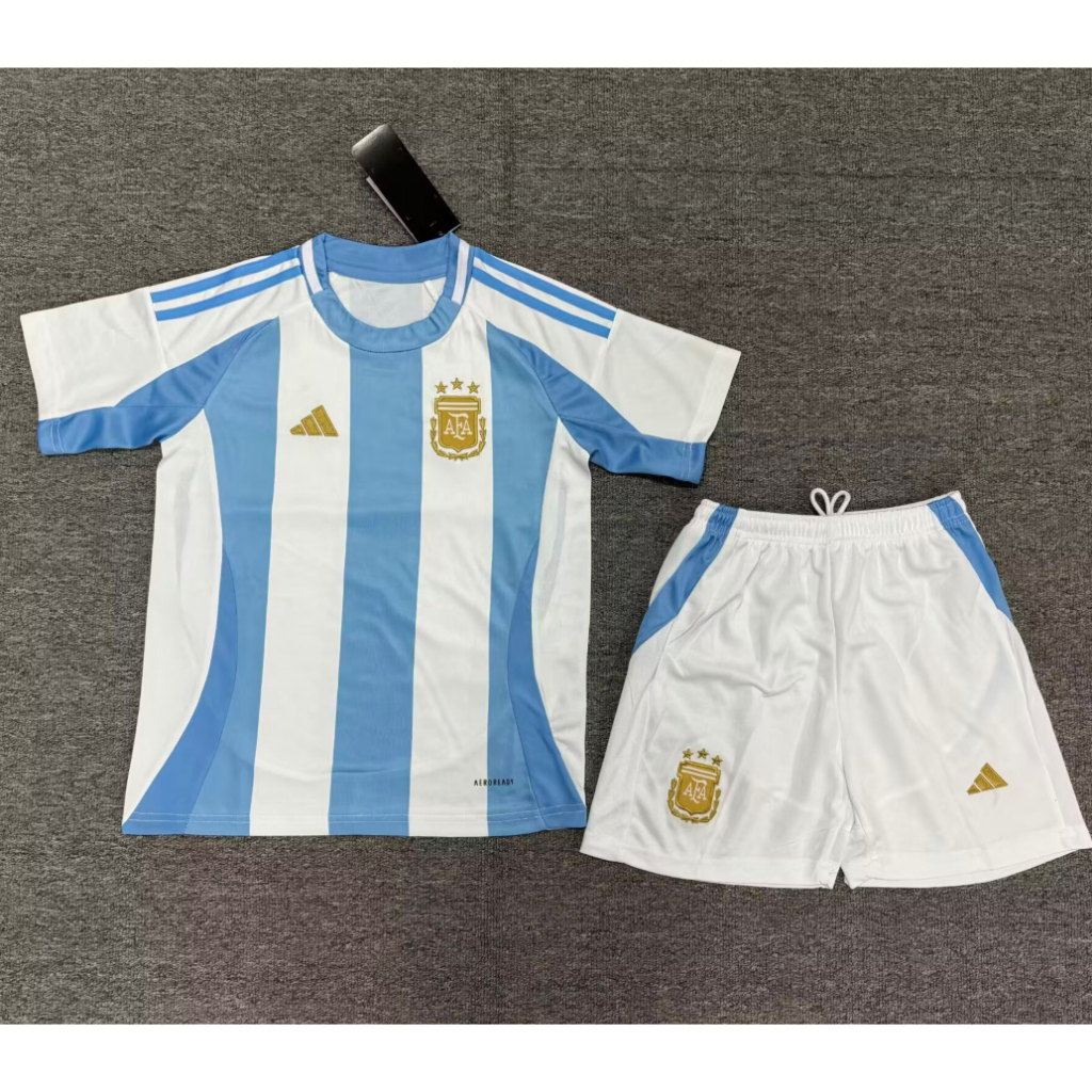 2024/25 阿根廷主場兒童套裝球迷發行球衣足球套件套裝 MESSI 10