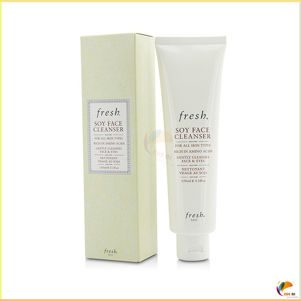 Fresh Soy Face Cleanser 150ml  馥蕾詩大豆精粹溫和卸妝潔面凝露溫和洗面乳 150ml