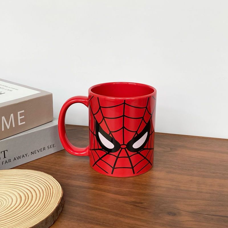【啾啾家】美國 漫威復仇者聯盟 蜘蛛俠 Spider-Man 紅色頭像 陶瓷杯 馬克杯 水杯