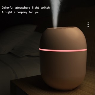 220ML MINI Air HUMIDIFIER LED七彩小夜燈靜音模式USB充電精油擴散器空氣淨化器