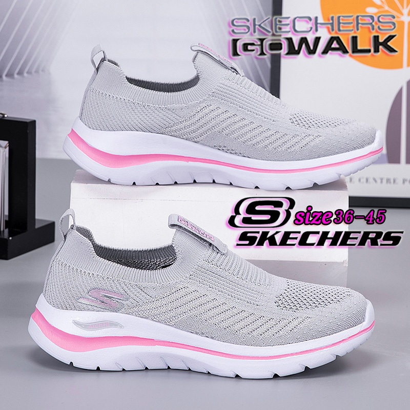 (尺碼 36-45) *Skechers_ Arch-Fit 最新款女式男式超輕戶外運動鞋女式網眼透氣一腳蹬休閒鞋