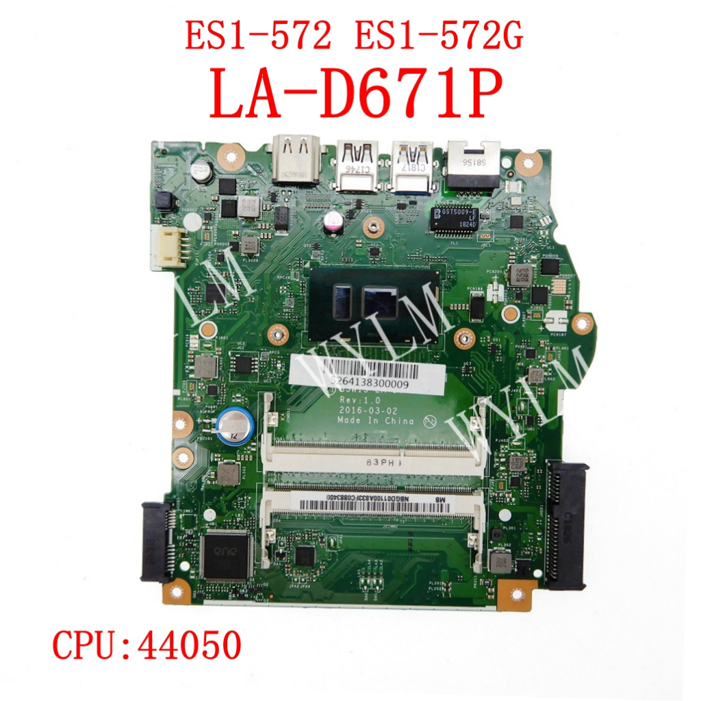 La-d671p 4405U CPU 筆記本主板適用於宏碁 Aspire ES1-572 ES1-572G 筆記本電腦主