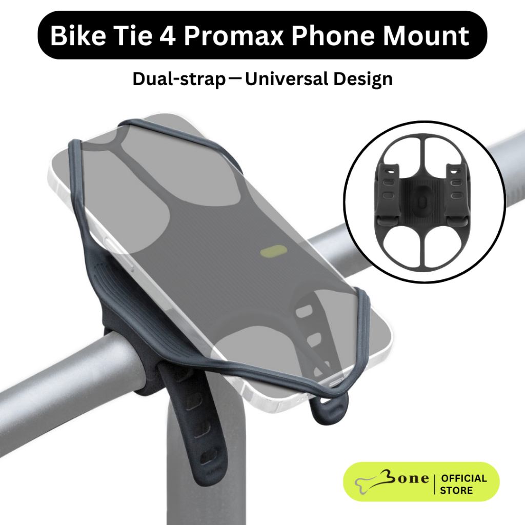 [Bone]Bike Tie 4 Pro Max,通用自行車手機支架,適用於 T 型 U 型把立的自行車支架,帶減震的無