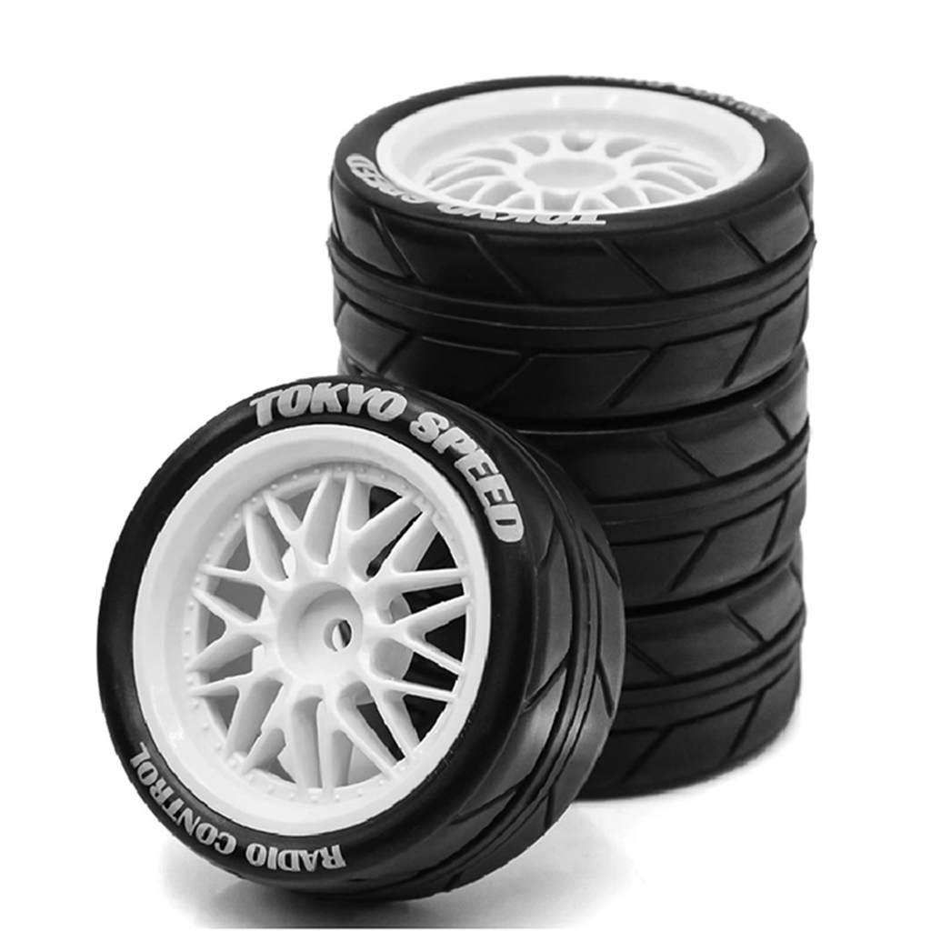 KYOSHO 1/10 RV 輪胎速度輪胎適用於京商 FW06/田宮 TT01 TT02 XV01
