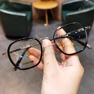 新款潮流不規則眼鏡框男女潮藝文復古學生鏡鈦架超輕近視眼鏡架