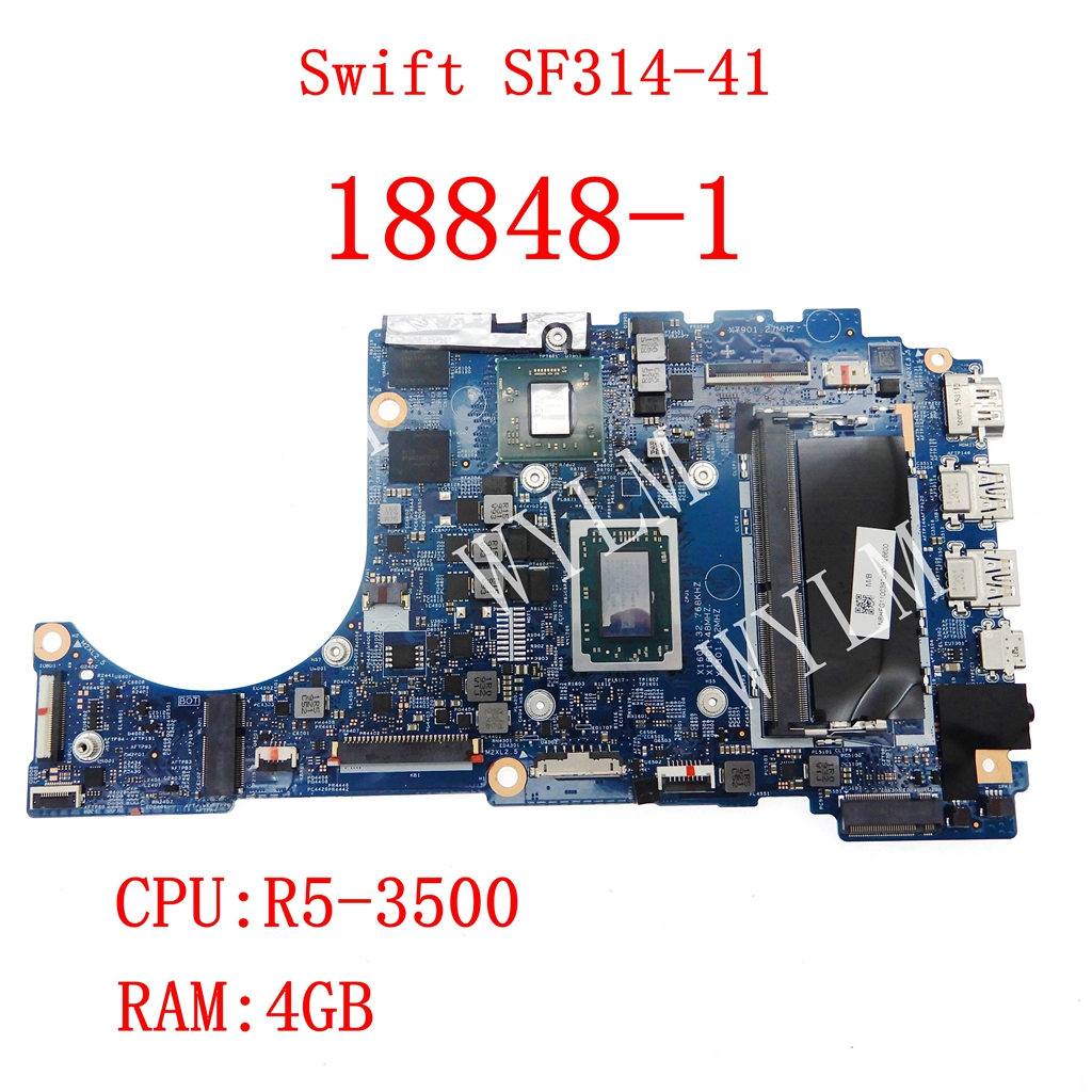 18848-1 R5-3500 CPU 4GB-RAM 筆記本電腦主板適用於宏碁 Swift 3 SF314-41 SF