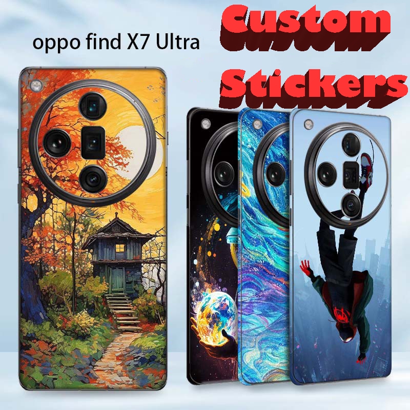 Find X7 Ultra 全貼膜適用於 OPPO Find X7 Ultra 定制可愛動漫時尚彩色手機貼紙