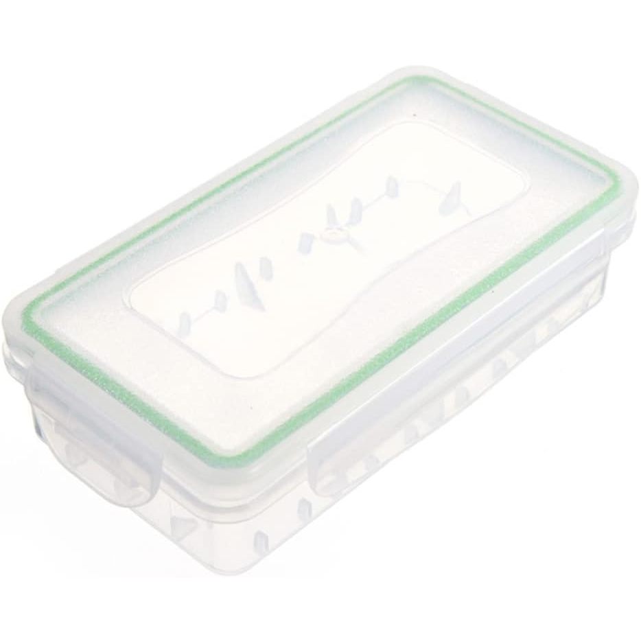 透明塑料防水電池收納盒支架收納盒,適用於 18650 電池 / 16340 電池 / CR123A 電池