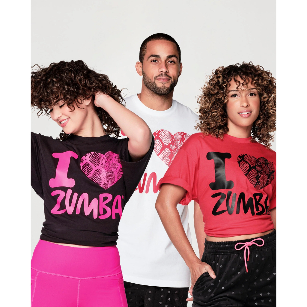 新到貨 ZUMBA Love Tee ZUMBA 穿著健身 T 恤衣服 Z1T0 0154