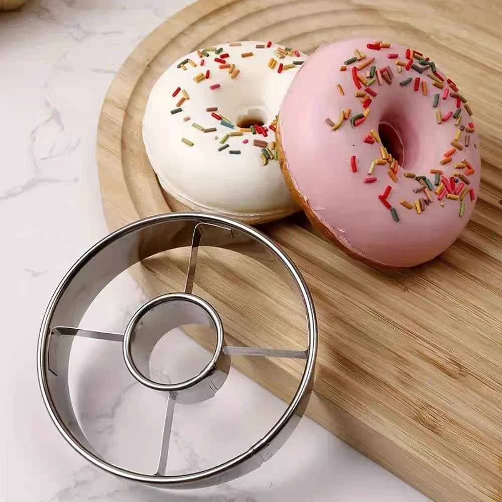 不鏽鋼甜甜圈切模具 烘培慕斯圓形蛋糕切模曲奇餅乾麵糰壓模