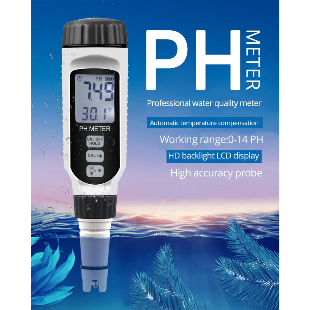 專業ph818 PH計便攜式PH水質測試儀水族酸度計水PH探頭酸度計