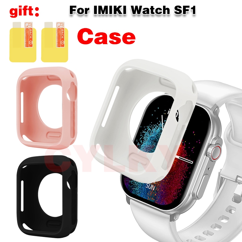 適用於 IMIKI Watch SF1 手機殼屏幕保護膜軟矽膠膜