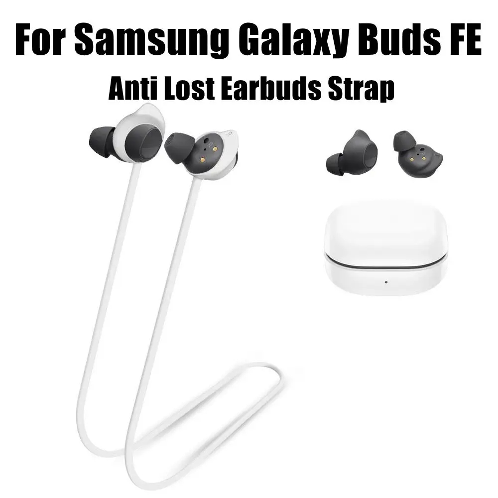 SAMSUNG 矽膠繩防丟耳塞帶頸繩配件柔性防丟繩防汗適用於三星 Galaxy Buds FE/Pro