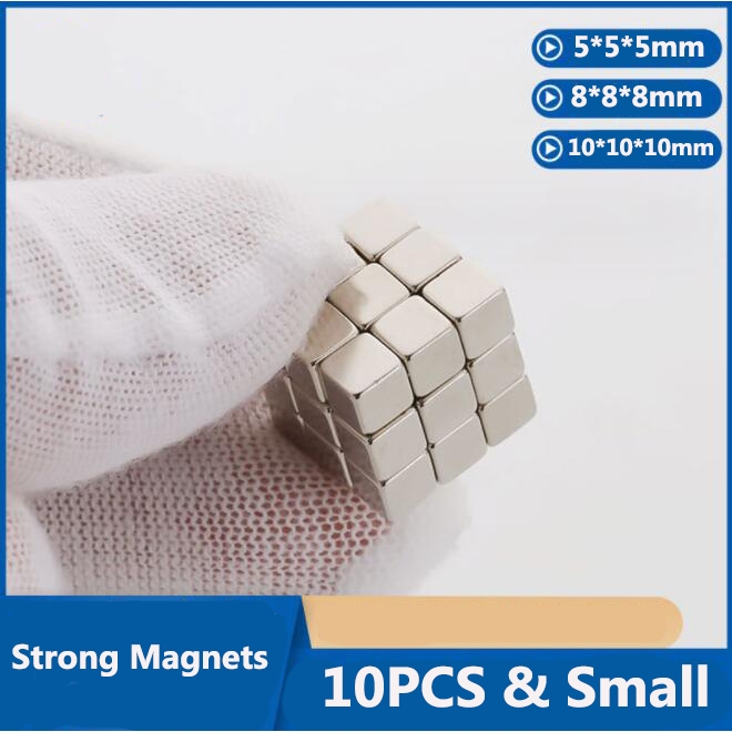 10 件裝釹磁鐵超強迷你磁鐵磁性板強力小磁鐵冰箱白板工藝品照片磁鐵