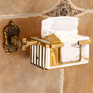 衛生間捲紙廁紙架紙巾簍置物架歐式浴室復古雕花