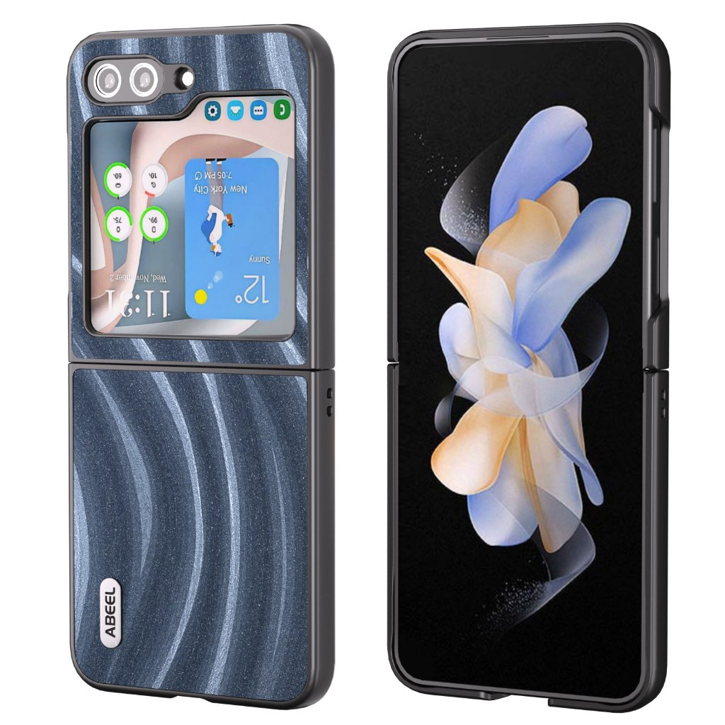 SAMSUNG 全新 ABEEL 塑料手機殼適用於三星 Z Flip 5 銀河紋外殼防震保護套