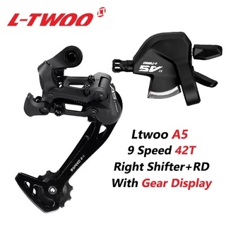 Ltwoo A5 9 速 42T 後變速器 + 右變速桿,適用於 MTB 山地自行車零件 LTWOO A5 RD 變速桿
