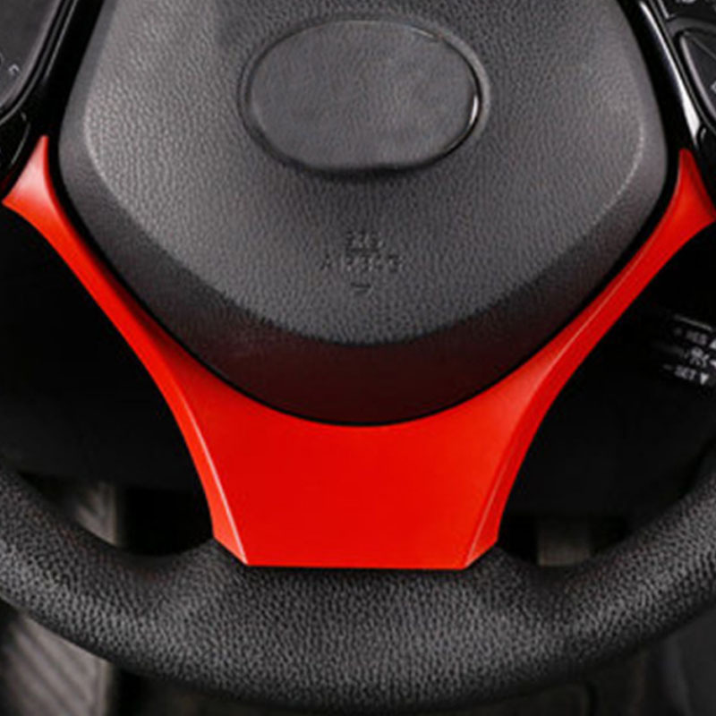Abs 碳纖維汽車方向盤裝飾罩裝飾件適用於豐田 CHR C-HR 2016 2017 2018 汽車內飾配件