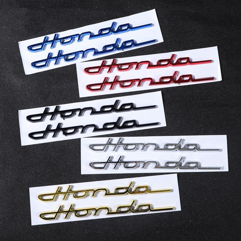 1 對 Honda emblem Latina CRV Accord CIVIC CITY FIT 後備箱標誌後貼紙三維
