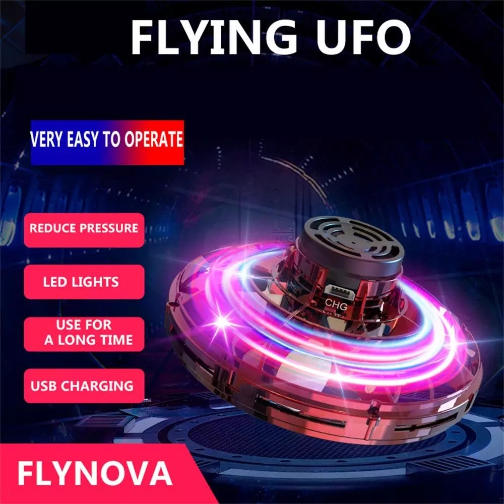 Flynova 飛行陀螺迴旋鏢魔法迷你 UFO 無人機魔法玩具 2023 新款