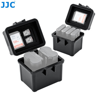 JJC 相機鋰電池和記憶卡收納盒 LP-E17 DB-110 LI-92B NP- FW50 FZ100 W126S 等