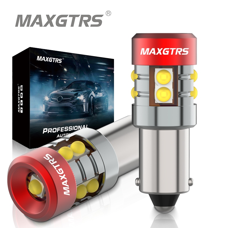 Maxgtrs 2 件 BA9S LED BAX9S H21W BAY9s 3030 LED 燈泡 H6W T4W 汽車