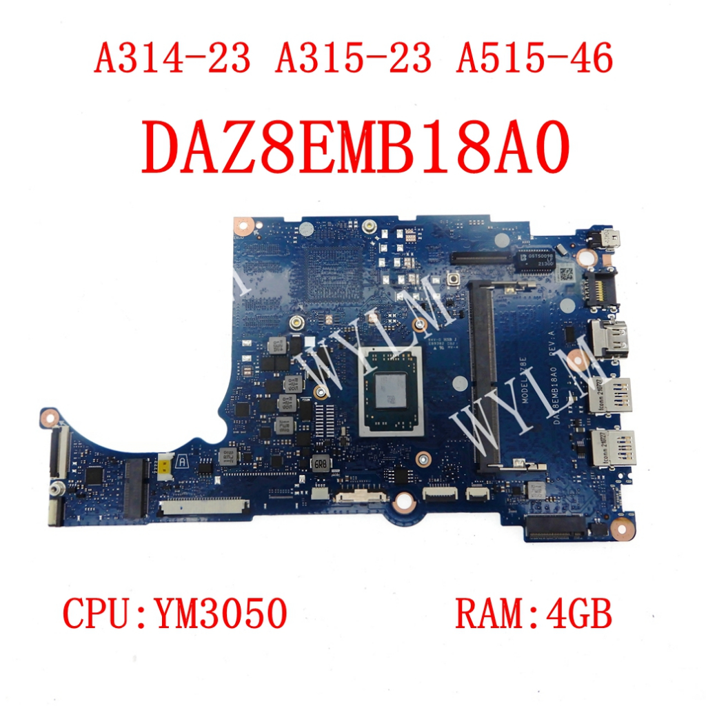 Daz8emb18a0 帶 YM3050 CPU 4GB-RAM 主板適用於宏碁 Aspire A314-23 A315