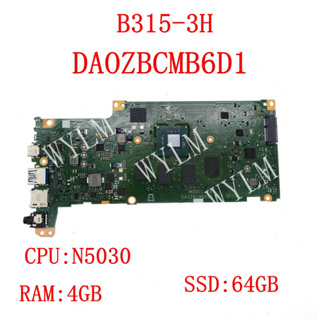 宏碁 Da0zbcmb6d1 帶 N5030 CPU 4GB-RAM 64GB-SSD 主板適用於 ACER Chrom