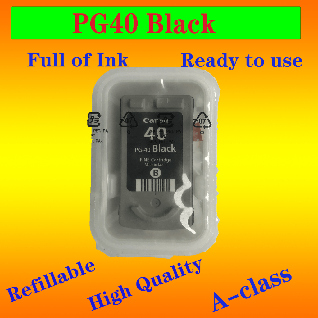 Pg-40 CL-41 可再填充墨盒適用於佳能 40 41 Pixma ip1200 ip1300 ip1600 ip1