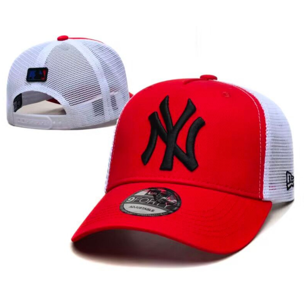 現貨 MLB NY LA 可調節嘻哈帽帽子 Snapback 經典棒球帽透氣時尚中性刺繡可調節回彈太陽帽