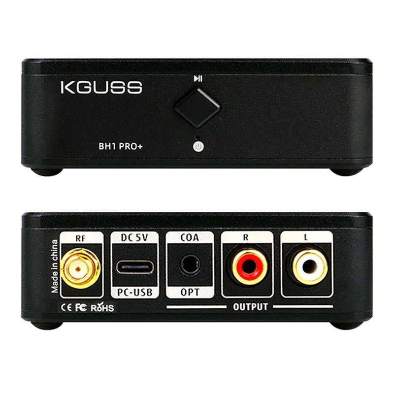 KGUSS BH1 PRO+ 音頻接收器QCC5125無損高清LDAC轉接音箱功放