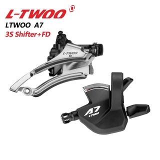 Ltwoo A7 3 速左變速桿扳機桿前變速器 FD 帶光學齒輪顯示,適用於 Mtb 山地自行車零件