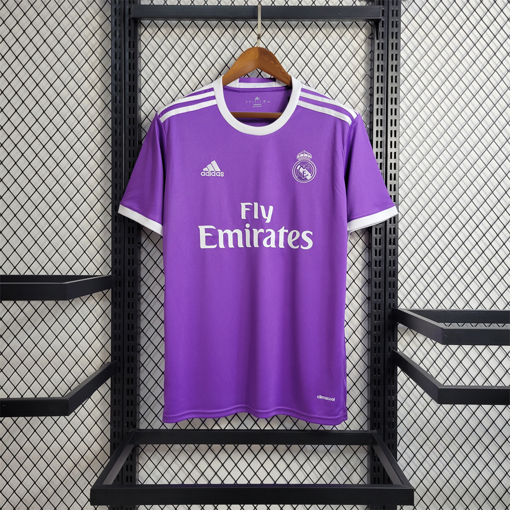 2016/17賽季 復古足球衣男 皇家馬德里客場紫色襯衫 C羅 Real Madrid Jersey